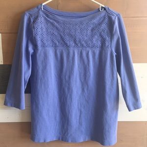 Lavender 3/4 Sleeve Top